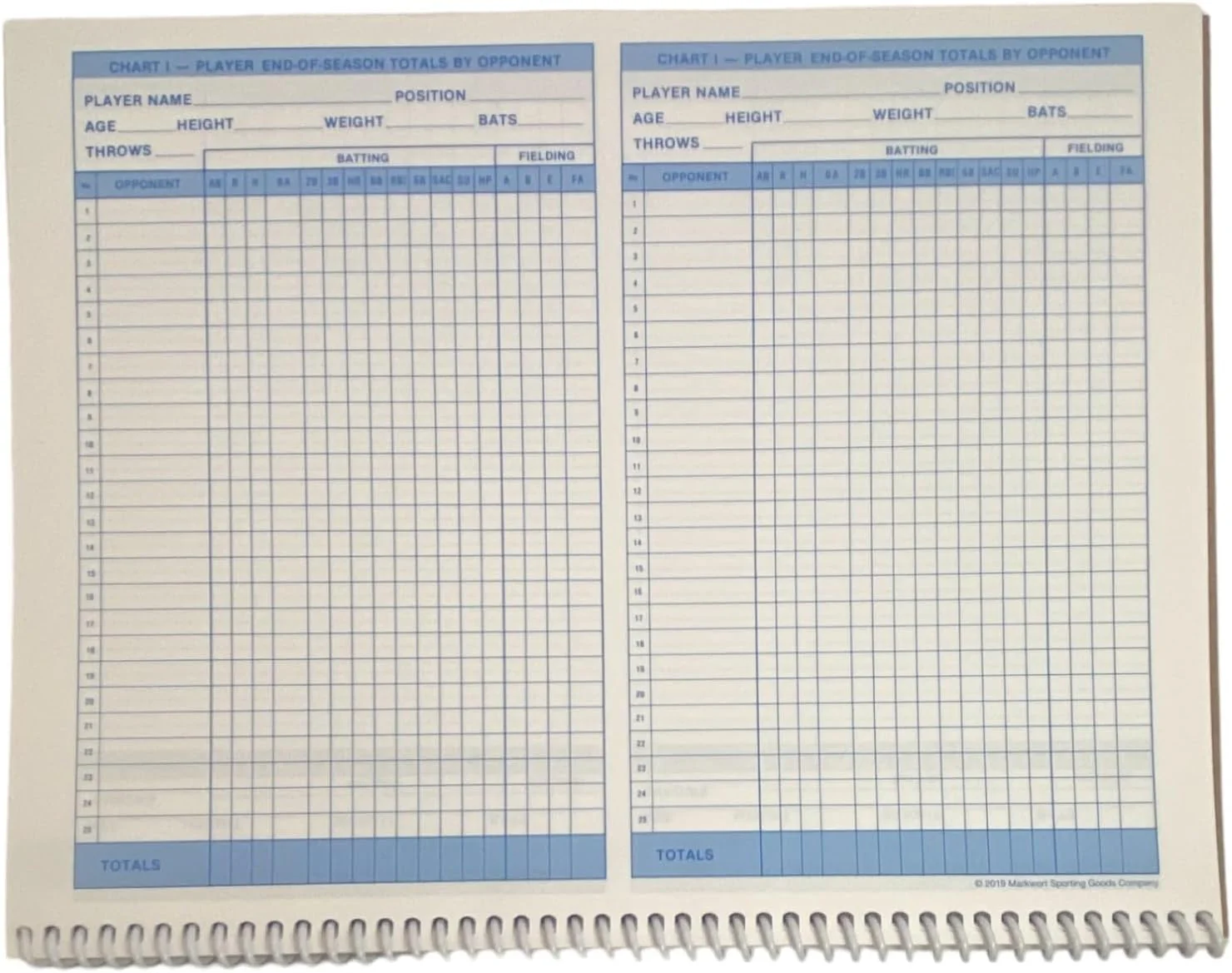Markwort Baseball & Softball Scorebook - 23 Games - Image 3