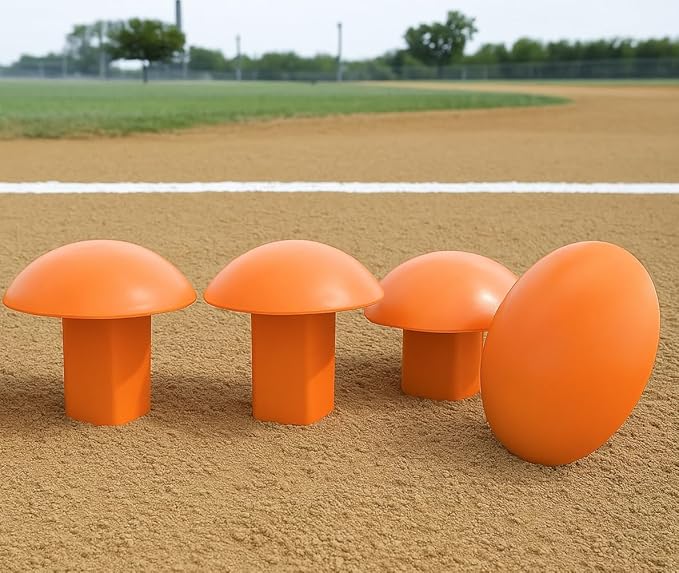 Markwort Mushroom Style Baseball Receptacle Plugs - 4 Pack - Image 6