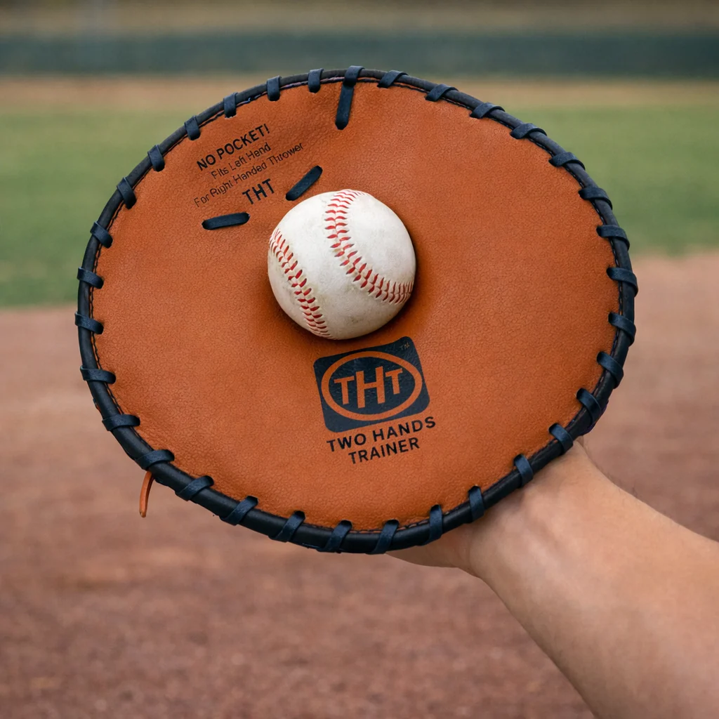 Markwort Two Hands Trainer Practice Glove for Right Hand Thrower - Image 3