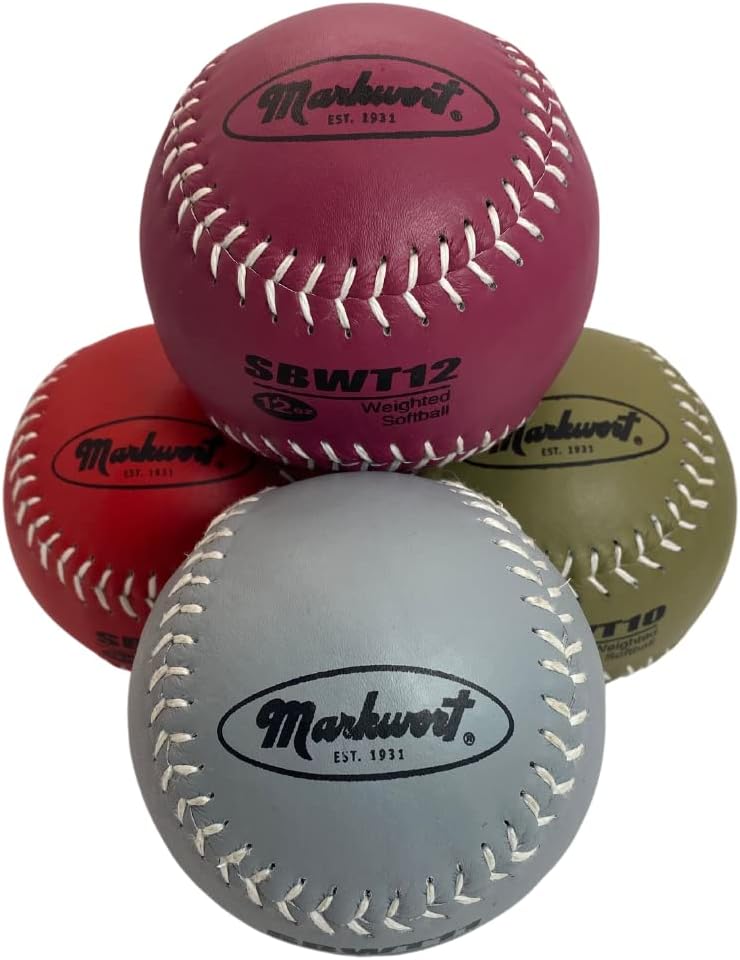 Markwort 12-Inch Weighted Training Softball Set - Image 3