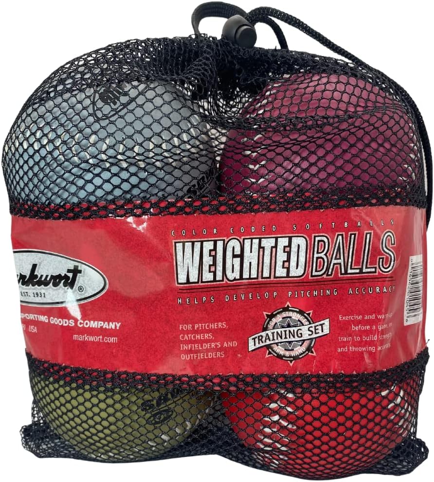 Markwort 12-Inch Weighted Training Softball Set - Image 4