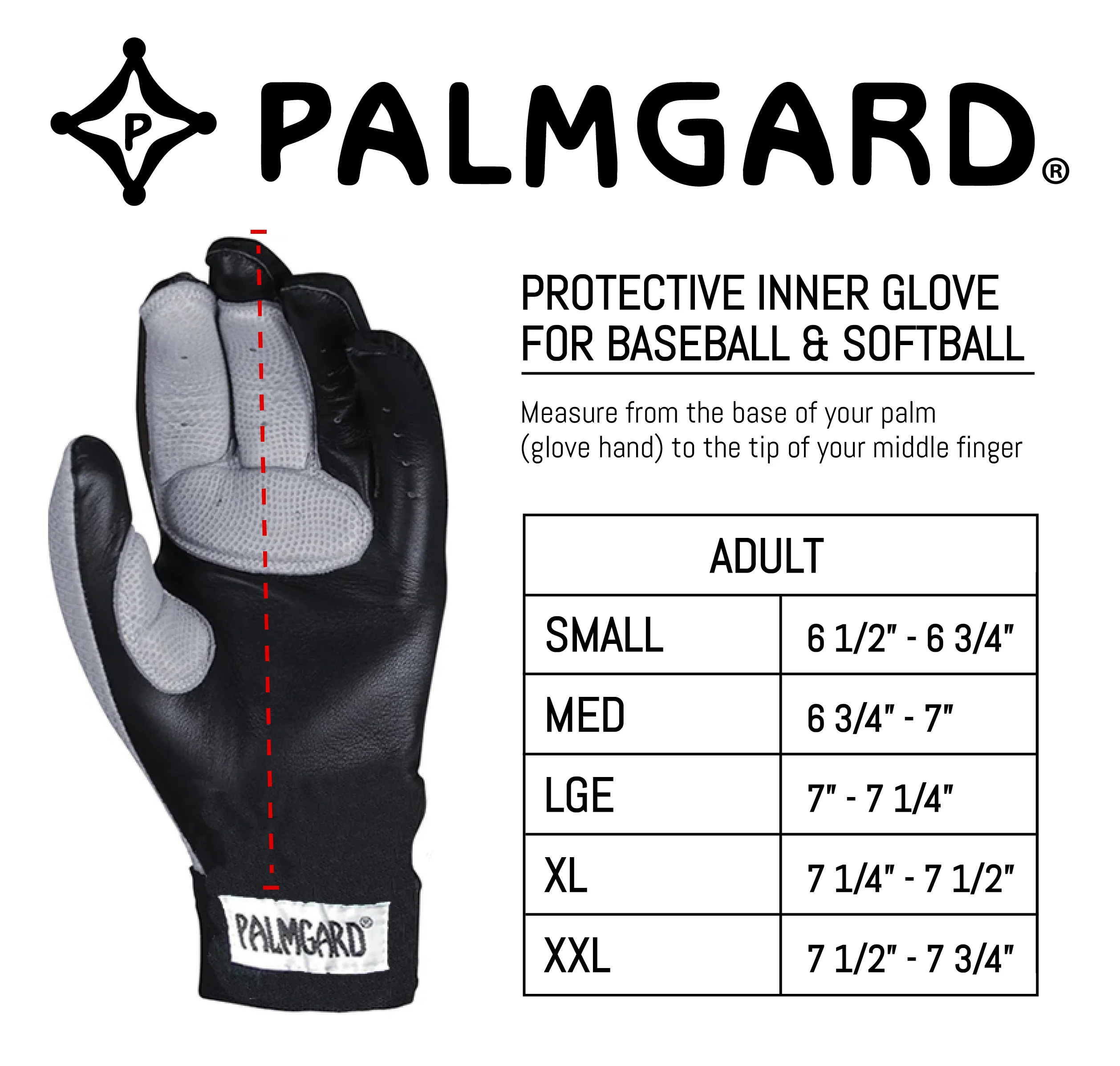 Palmgard Build-Your-Own Protective Inner Baseball Glove - Youth - Image 3