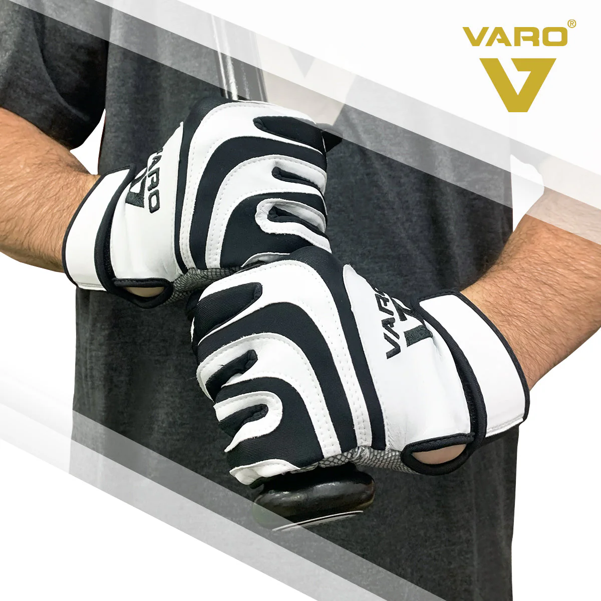 Varo Padded Batting Gloves - Youth (Pair) - Image 3