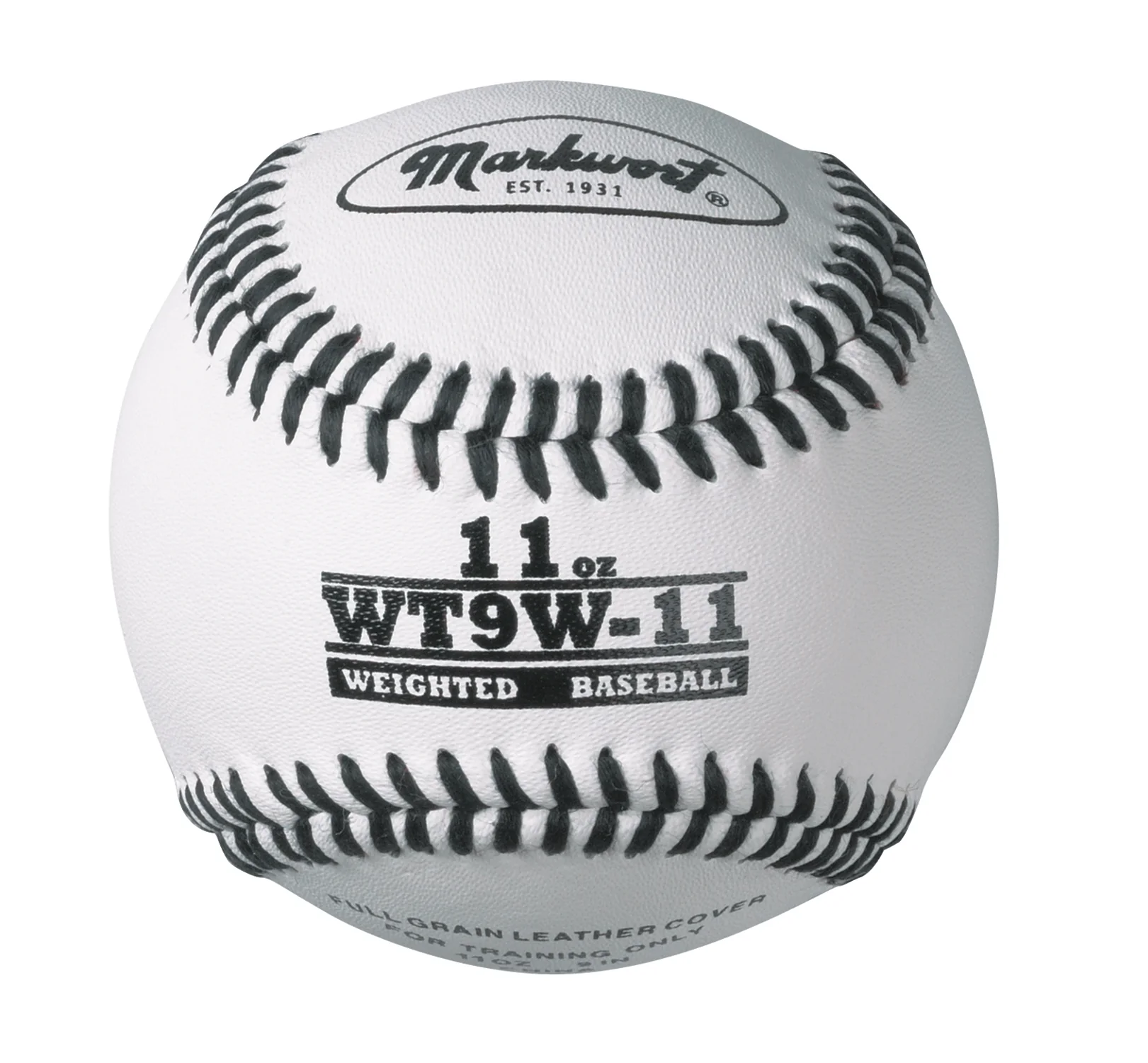 Markwort Lite Weight and Weighted White Leather Baseball - Image 10