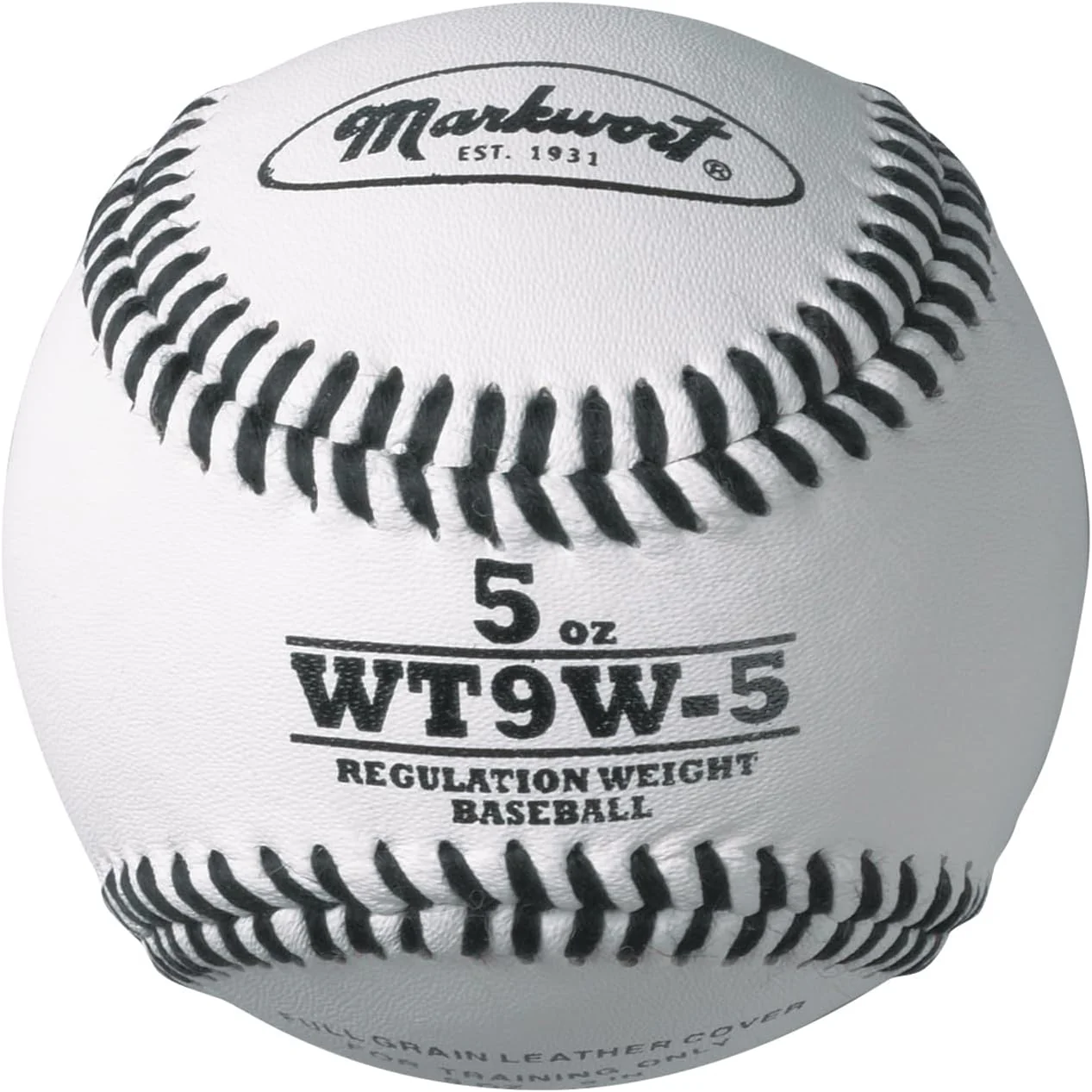 Markwort Lite Weight and Weighted White Leather Baseball - Image 4