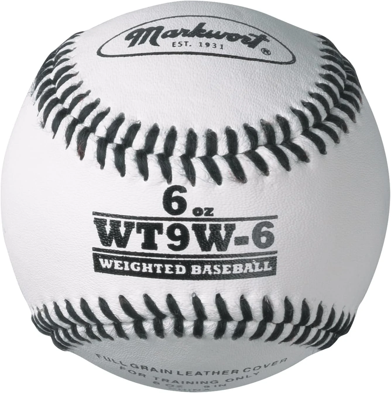 Markwort Lite Weight and Weighted White Leather Baseball - Image 5