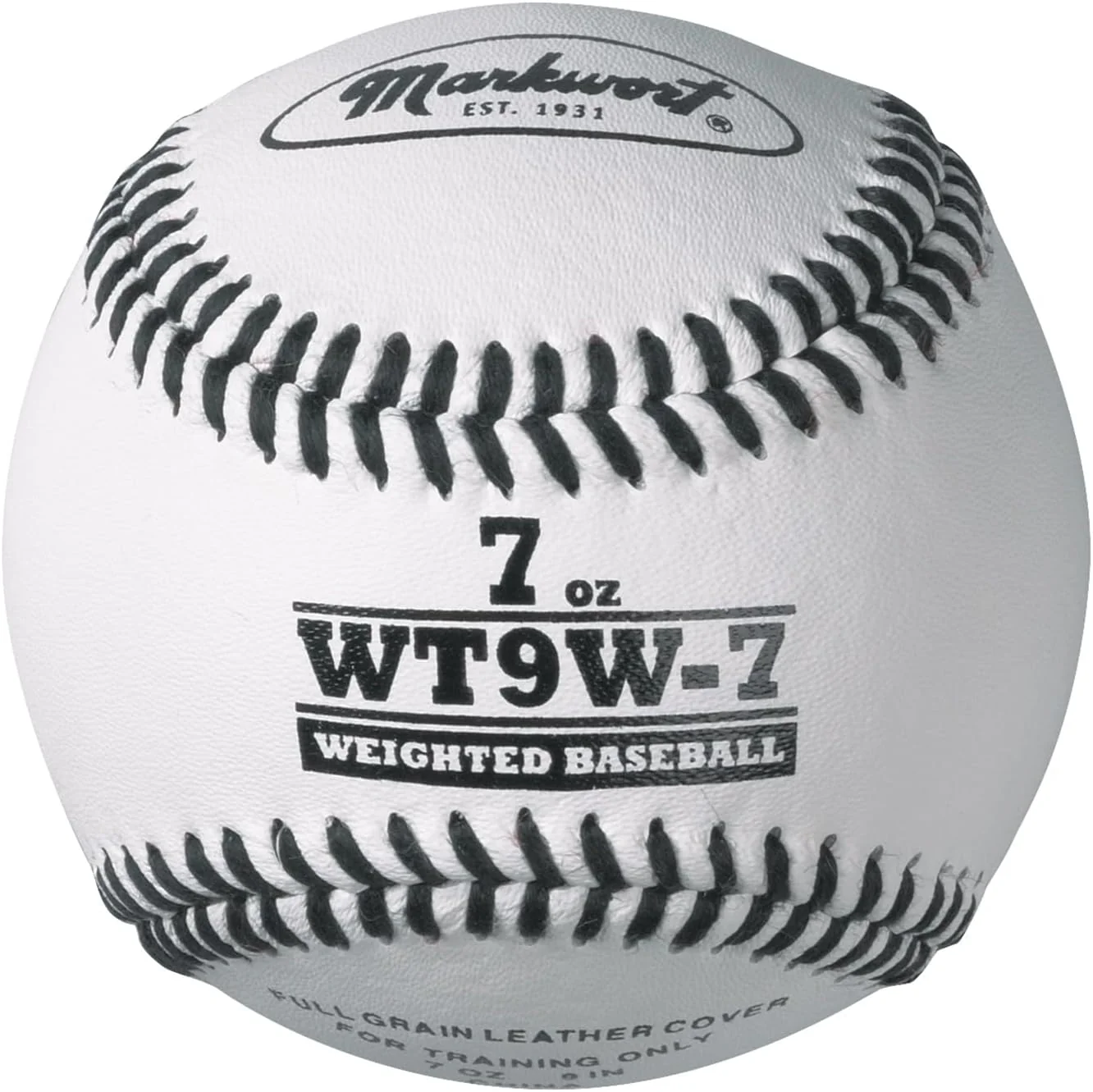 Markwort Lite Weight and Weighted White Leather Baseball - Image 6