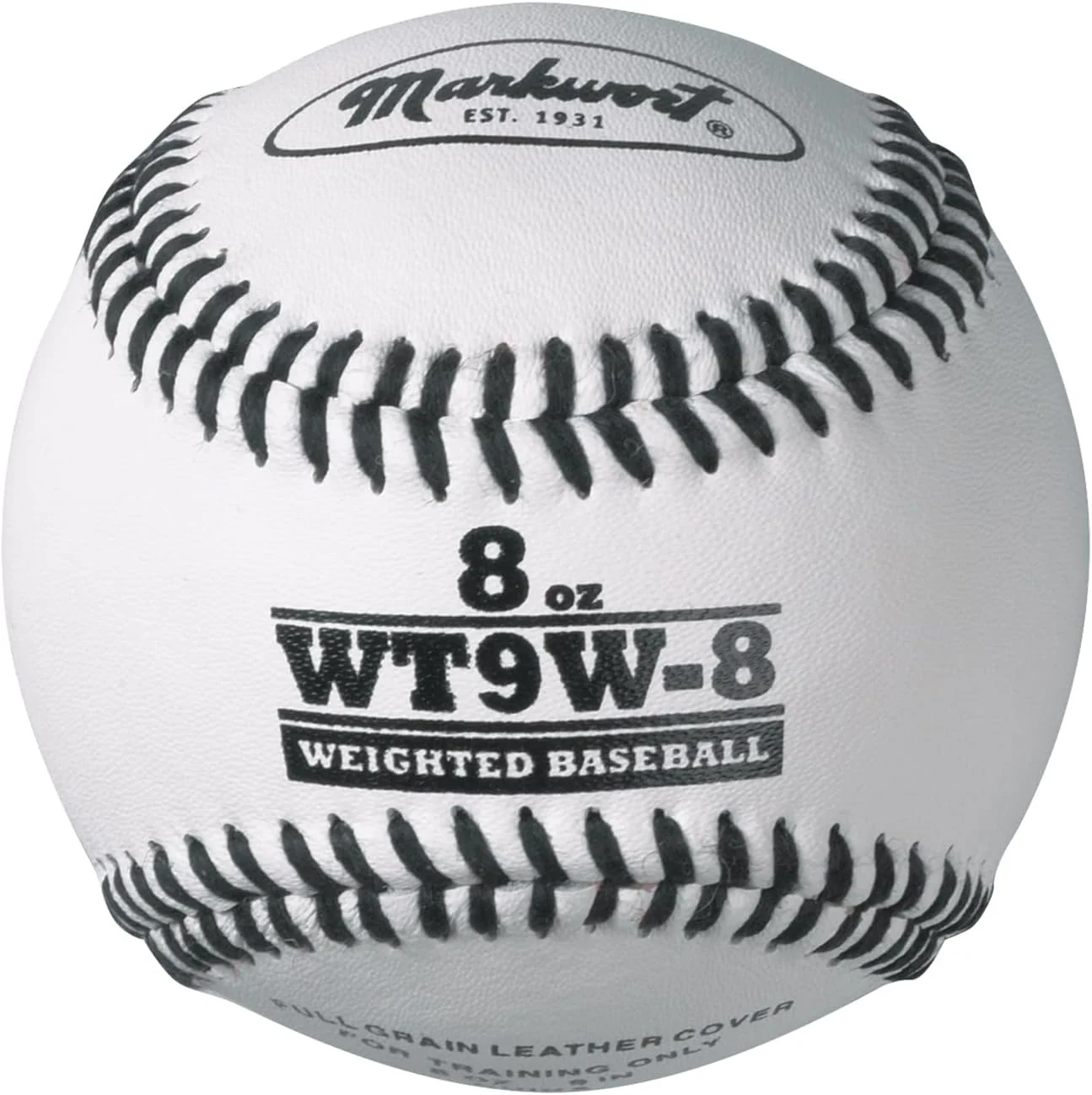 Markwort Lite Weight and Weighted White Leather Baseball - Image 7