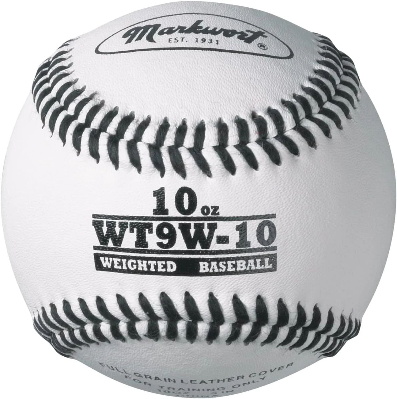 Markwort Lite Weight and Weighted White Leather Baseball - Image 9